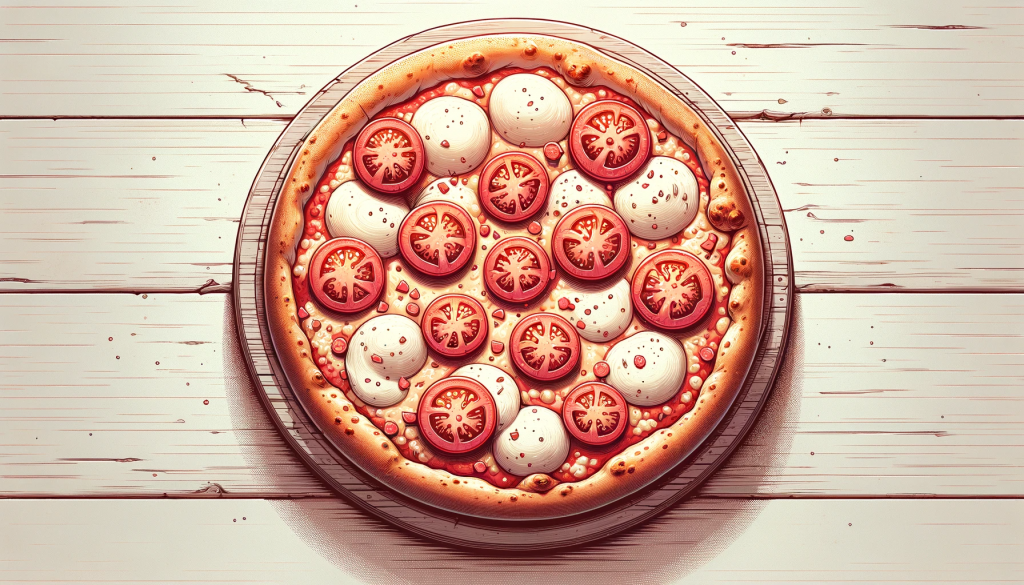 dibujo pizza margarita - comida a domicilio cruce de arinaga